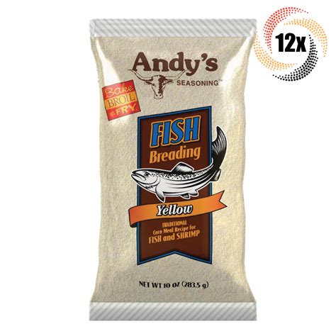 12x Bags Andy's Seasoning Yellow Fish & Shrimp Breading | 10oz | Fast ...
