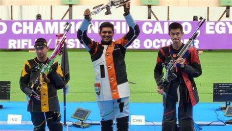 India's Rudrankksh Patil becomes world champion in 10m rifle men ...