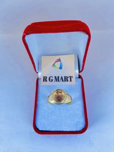 R G MART Ashtadhatu Kumbh (Aquarius) Rudraksha With Para Rashi Yantra ...