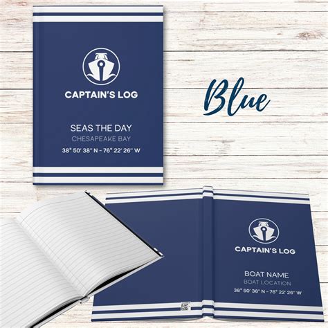 Captain's Log Book Personalized with Boat Name - Boater Kids