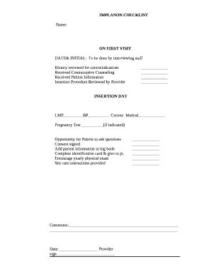 CHECKLIST Doc Template | pdfFiller