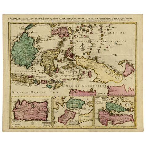 Old Map of the East Indonesian Islands Borneo, Celebes, New Guinea, Bali, 1792 For Sale at 1stDibs