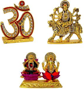 Le Holy Symbol Om Mata Durga Maa Vaishno Devi (Oxidised) Lakshmi ...