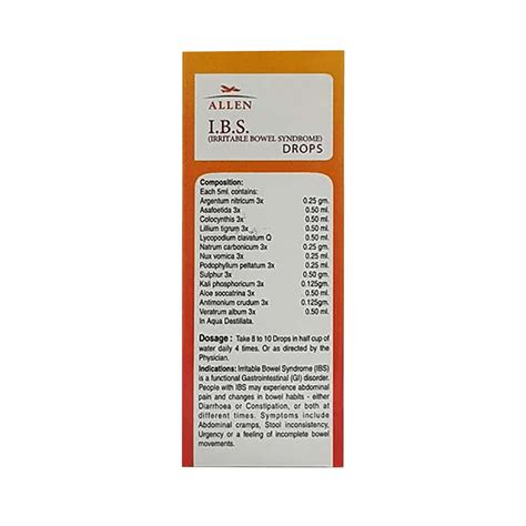 Buy ALLEN A70 I B S DROPS 30ML Online & Get Upto 60% OFF at PharmEasy
