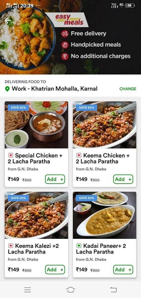 Menu at G.N DHABA, Karnal