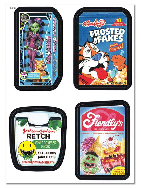 Wacky Packages - 11th Series 2013 Quad #3