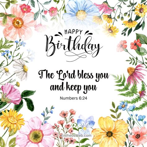 Christian Happy Birthday Wishes with Bible Verses | EntheosWeb