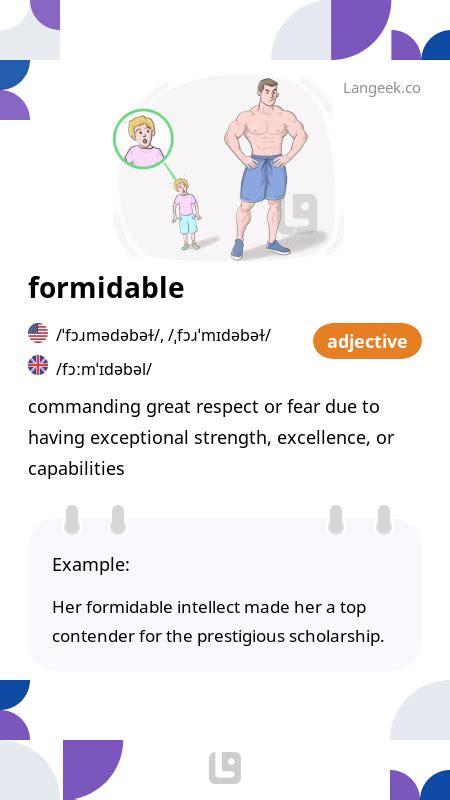 Image result for Define Formidable