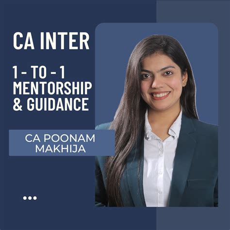 CA Inter - Mentorship & Guidance by CA Poonam Makhija - For Sep 26 & J ...