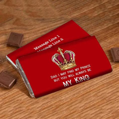 Buy Customized My King Choco Bar Gift For Father's Day Online - Giftcart