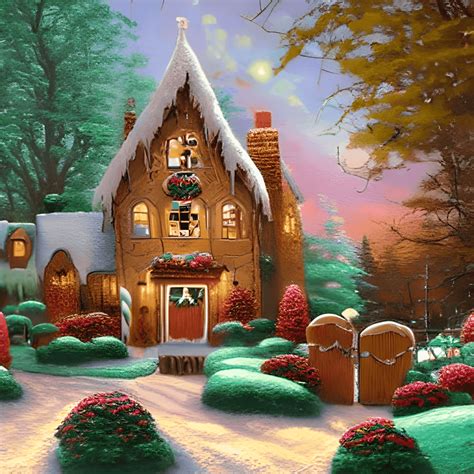 Gingerbread House Painting