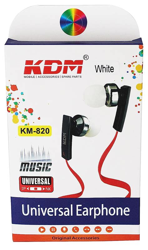 KDM 3.5 mm High Performance Earphones with Inline Universal Microphone ...