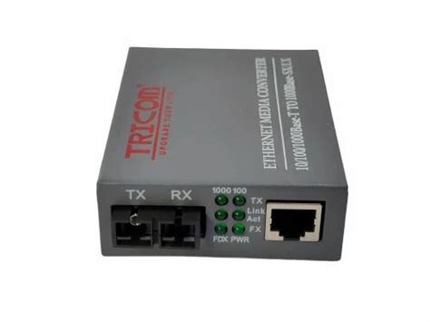 Media Converter - TRICOM Media Converter GIGA Single Mode Dual Fiber ...