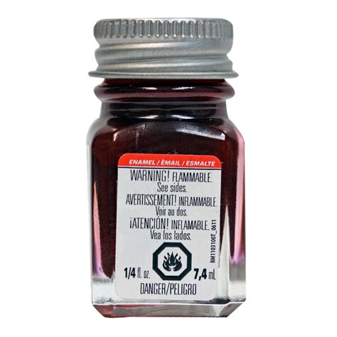 Testors Enamel Paint, .25 oz., Red Metal Flake, Model: TS1529TT | Michaels