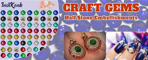 INDIKONB Multicolor Rhinestones Flatback Pastable Kundan Stones ...