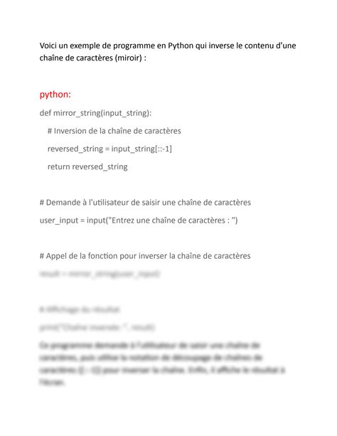 Image result for Comment Inverser Une Chaine En Python
