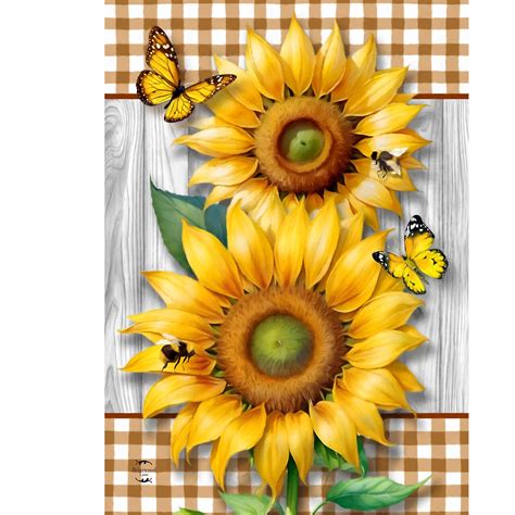 Sunflower Duo Garden Flag, Model: GFBL-G02470 | Michaels