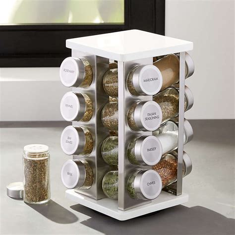 Swivel spice on sale rack organizer
