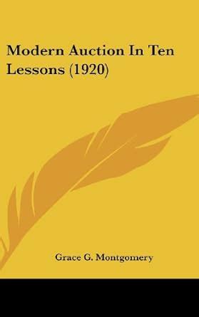 Buy Modern Auction in Ten Lessons (1920) Book Online at Low Prices in ...