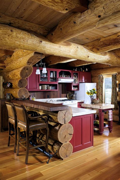 Rustic Cabin Kitchen 的图像结果