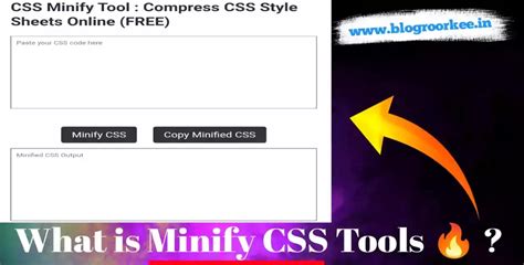Compress CSS Style Sheets online Minify - Blog Roorkee