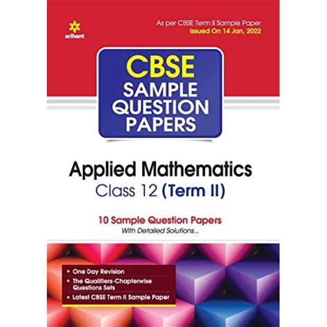 Arihant CBSE Term 2 Applied Mathematics Class 12 Sample Question Papers ...