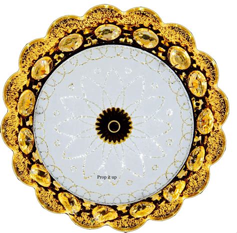 Buy Prop It Up Square Ceiling Light (Gold, 33 x 33 x 13 cm) Online at ...