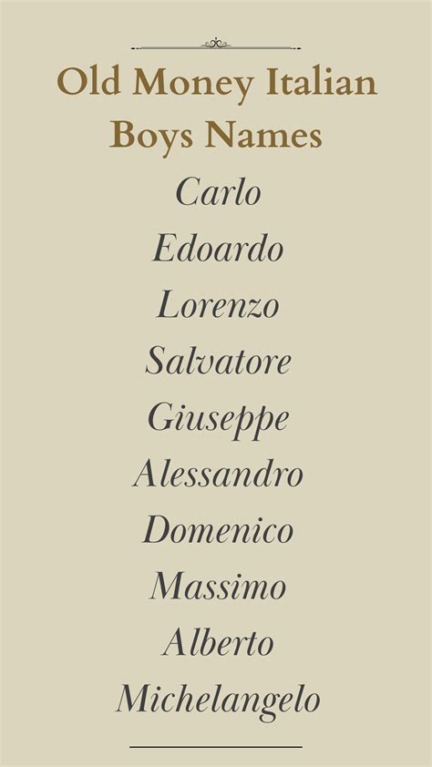Italian names for boys – Artofit
