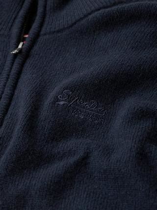 Superdry Essential Embroidered Knitted Half Zip Jumper