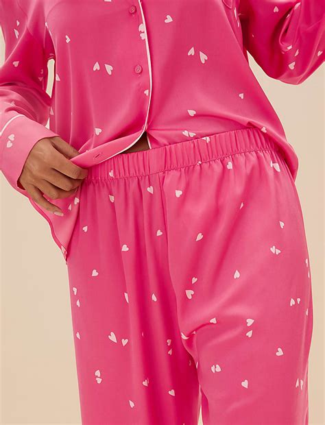 Buy Dream Satin™ Heart Pyjama Set at Marks & Spencer