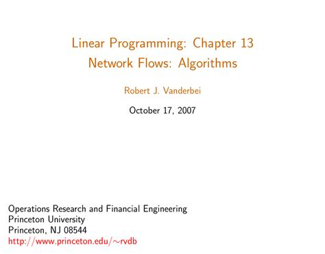 Image result for Linear Programming Network Models