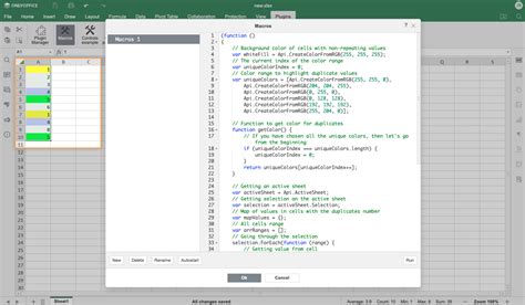 Excel JavaScript Macros 的图像结果