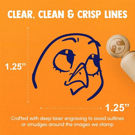 Condescending Look Bird Reaction Doubtful Rubber Stamp for Stamping ...