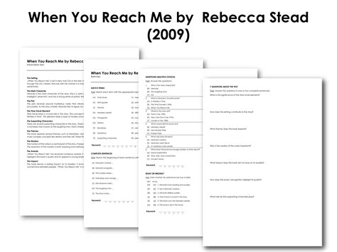 When You Reach Me by Rebecca Stead (2009) | Made By Teachers