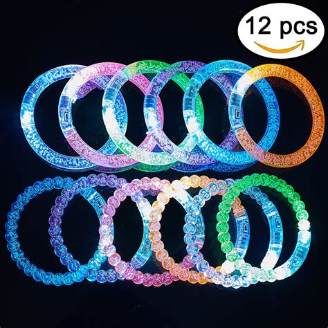 Buy Bekker Colorful LED Bracelets Flashing Party Favors 6PC Bubble LED ...