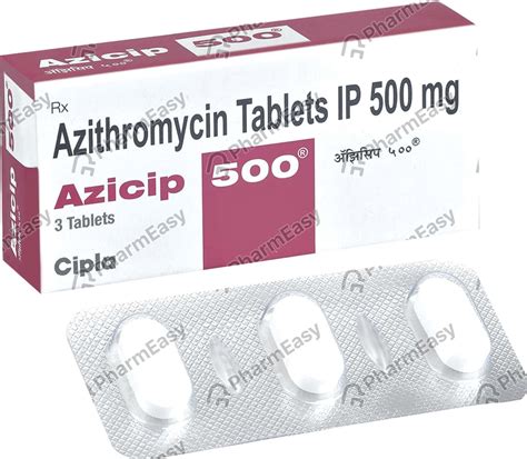 Azicip 500 MG Tablet (3): Uses, Side Effects, Price & Dosage | PharmEasy