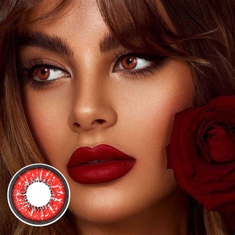 Image result for Red Color Contact Lenses