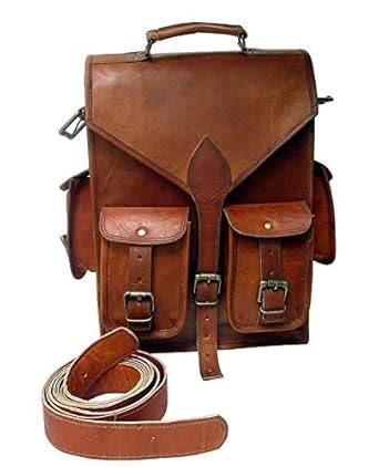 Buy pranjals house Brown Leather Backpack Cum Shoulder Bag at Amazon.in