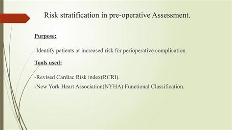 Integrating the revised cardiac Risk index(RCRI) and Ney York heart ...