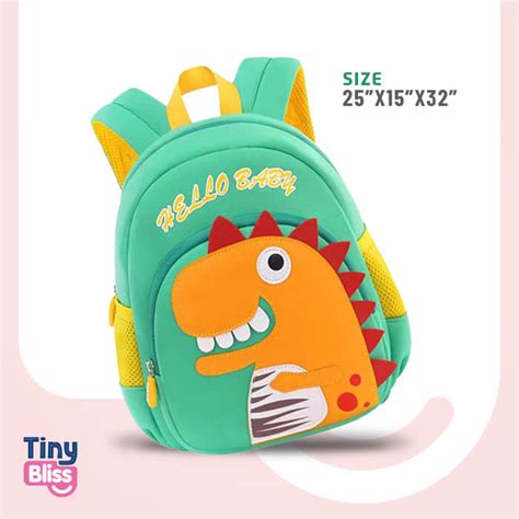 Dino-riders Mini Backpack for Kids | Preschool Dinosaur Backpack – Tiny ...