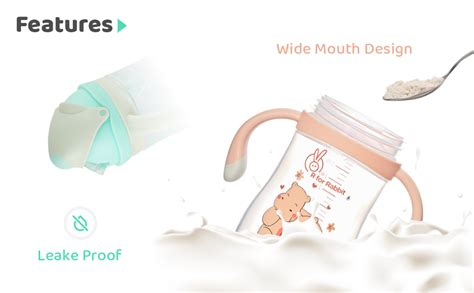 Buy R for Rabbit Premium Hippo Baby Straw Sipper Bottle |10 fl oz ...