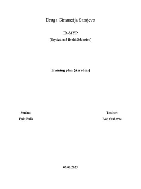 Aerobic Exercise Plan Examples 的图像结果