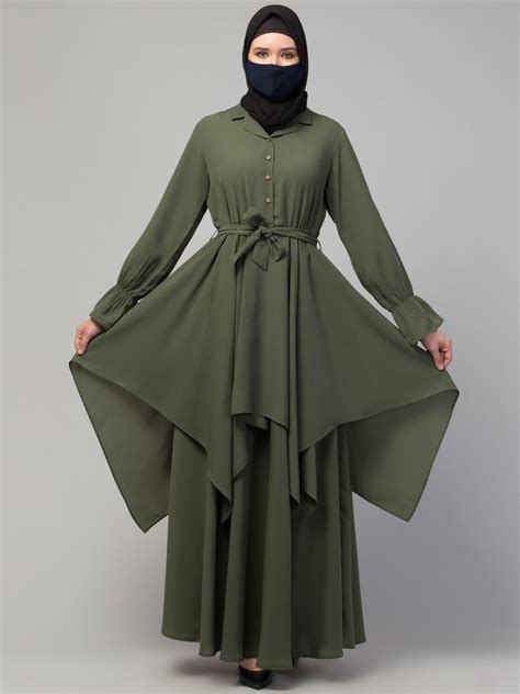 Two Pcs Abaya Set- A Tunic and a Skirt – My Store