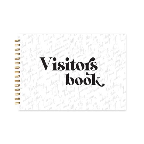 CHAARPAI Visitor Book – 8 x 12 Inches | Handwritten Pattern Wire Bound ...