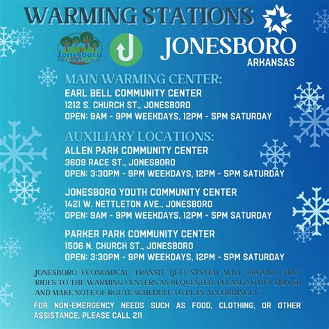 City of Jonesboro announces winter warming station locations ...