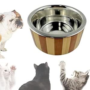 UJEAVETTE Dog Bowl Easy Maintenance Dog Food Bowl for Small and Medium ...