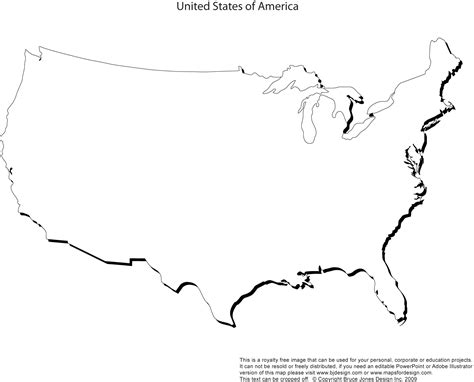 Map Of Us Blank