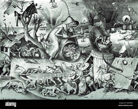 Pieter Bruegel the Elder- The Seven Deadly Sins or the Seven Vices ...