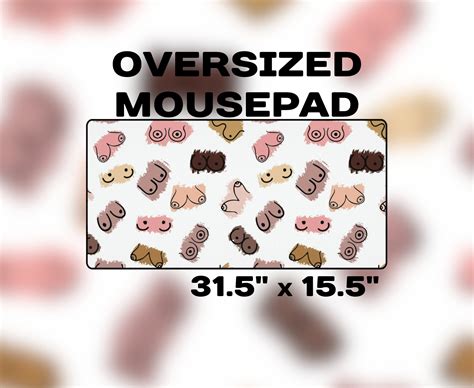 Desk Mat Boobs Illustration, Mousepad Boobs Illustration, Giant ...