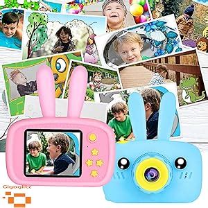 Buy Gigaglitz Kids Camera Toys for 4-8 Year Olds Girls, Rechargeable ...